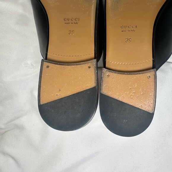 Gucci Princetown Leather Mules Slides in Nero 39 - Picture 8 of 16